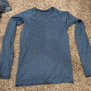 Lululemon Blue Long Sleeve Shirt